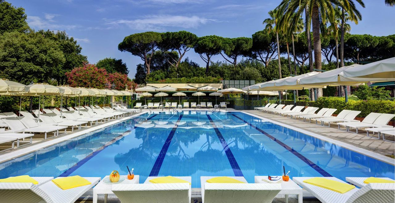 Explore Prince SPA, outdoor pool in Rome, Italy