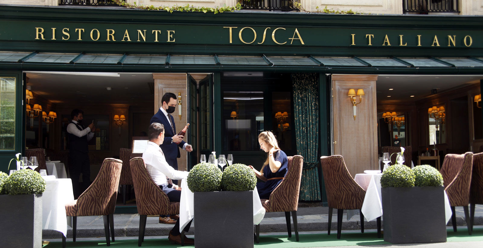 Tosca is an italian Restaurant on the Faubourg Saint-Honoré