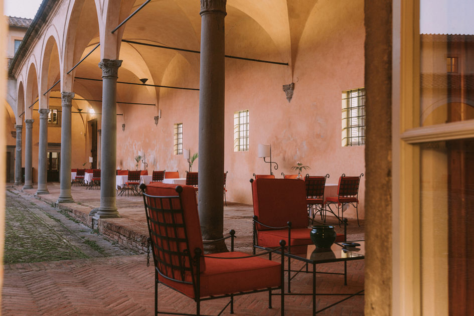 Common areas of La Certosa di Maggiano, petfriendly hotel Siena