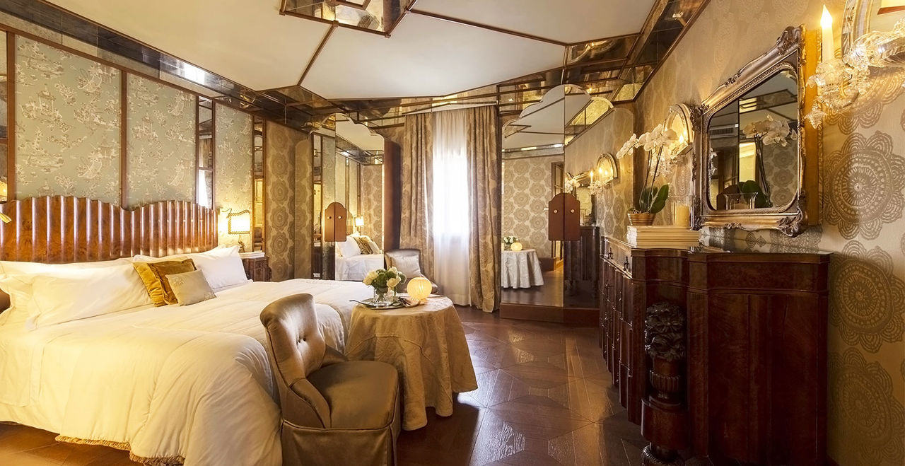 La suite lussuosa a Venezia dell'Hotel Metropole.