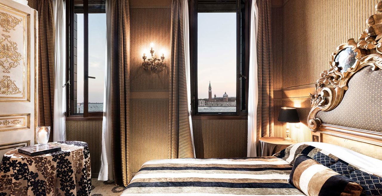 La suite con vista panoramica dell'Hotel Metropole a Venezia.