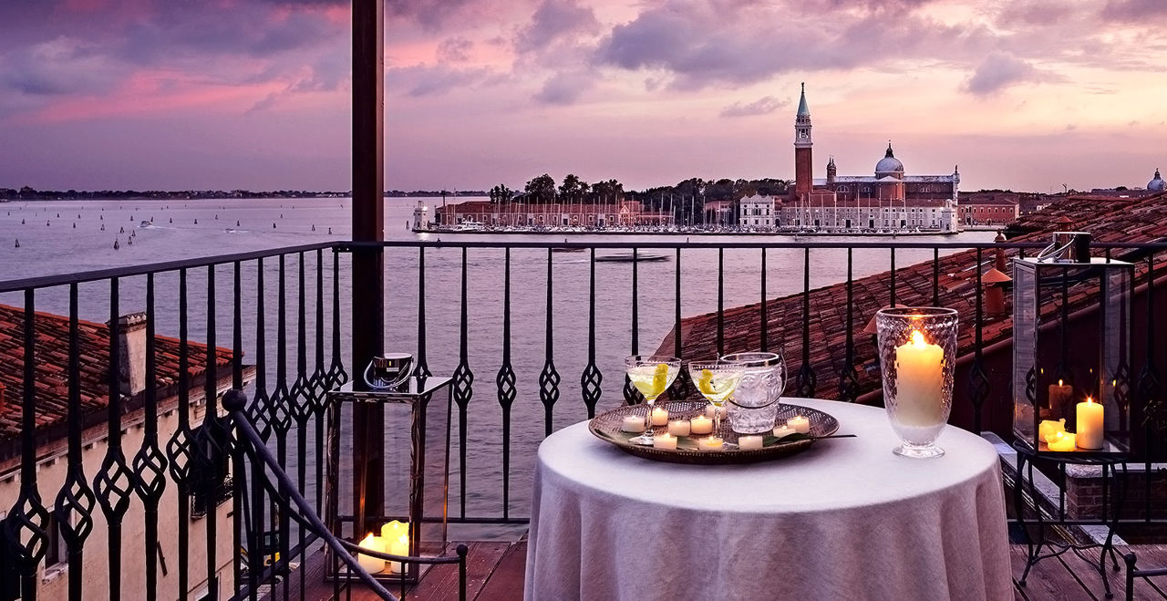 La vista panoramica a Venezia dell'Hotel Metropole.