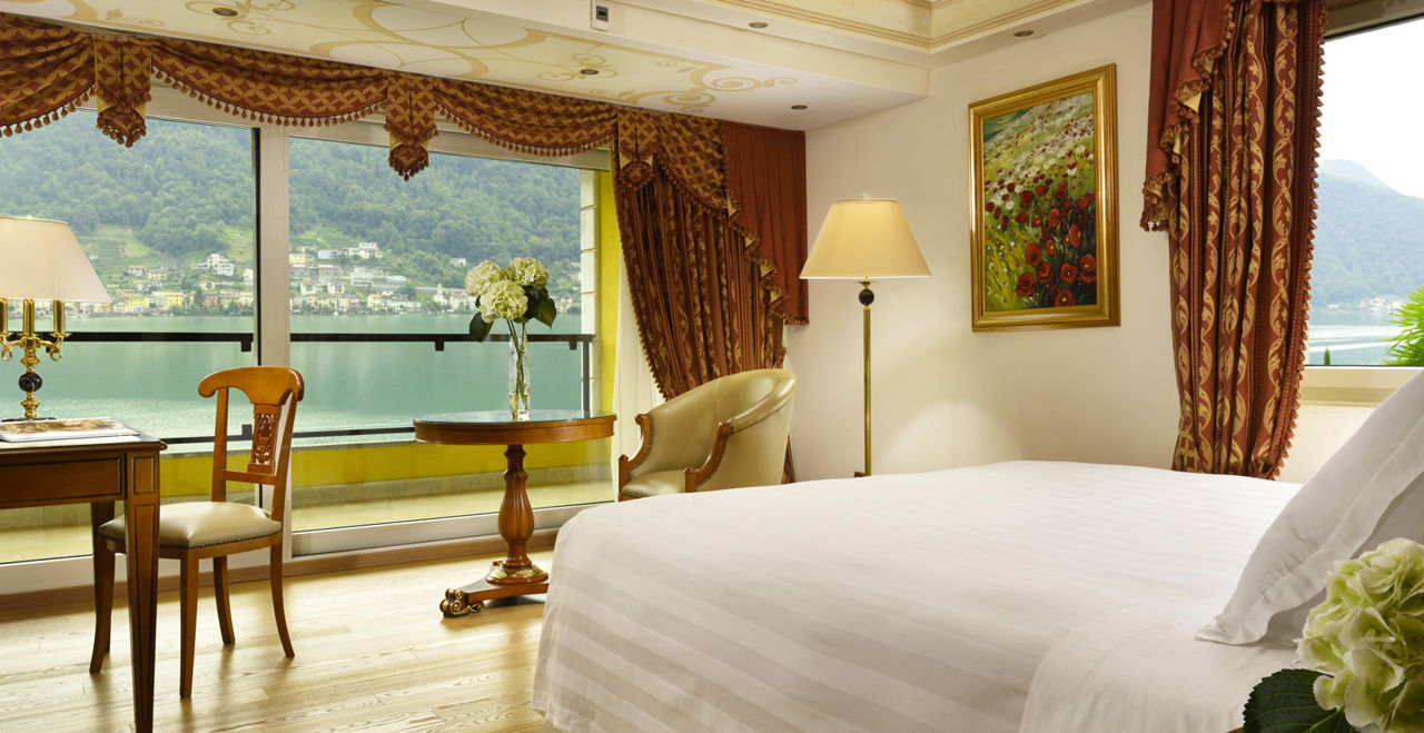 Book the Royal Suite of Swiss Diamond Hotel Lugano on the lake
