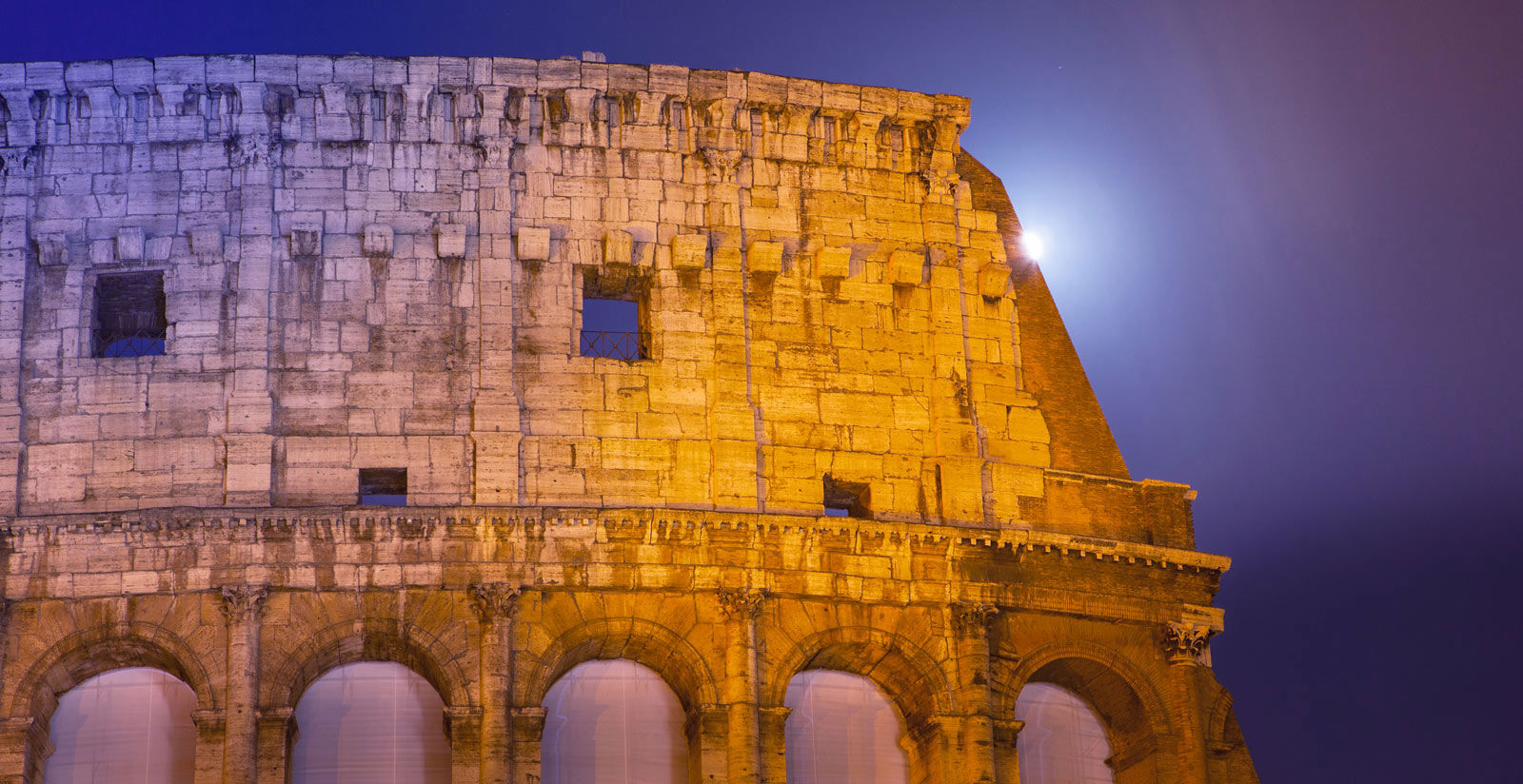 The Moon above Colosseo 1