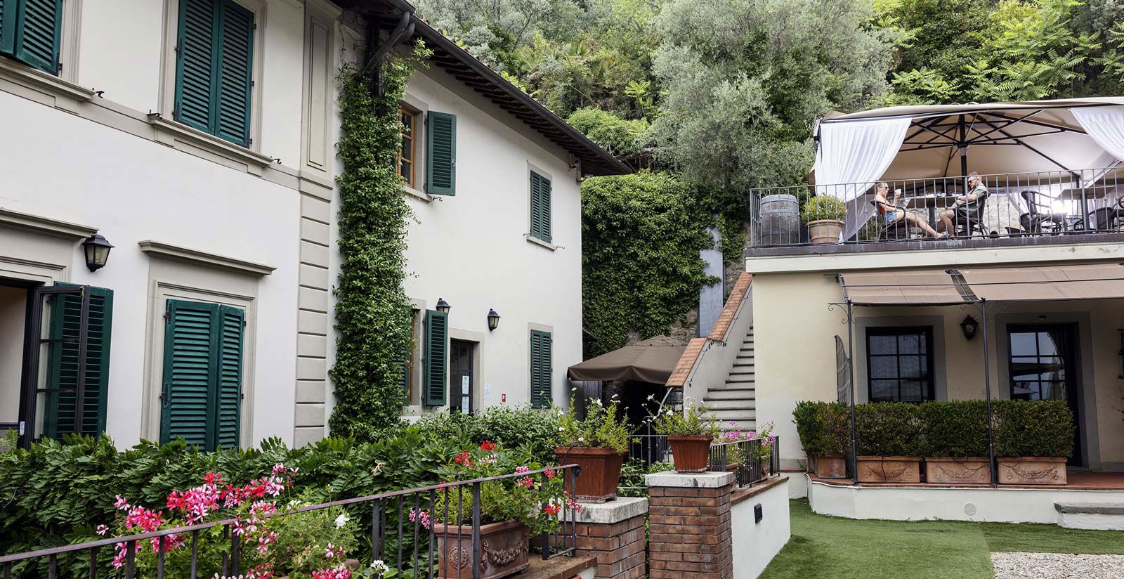 Hotel Villa Fiesole - Die Terrasse 4