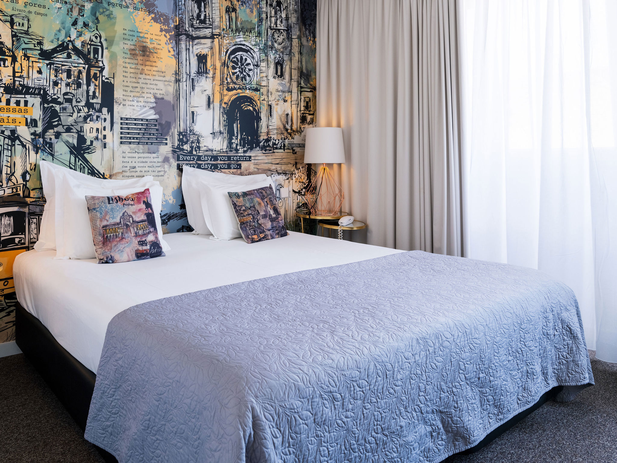 Find out more about the rooms of The Art INN Lisbon hotel in Portugal