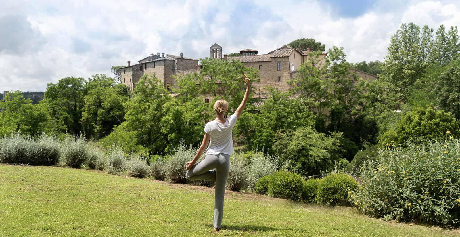Yoga at Castel Monastero  1